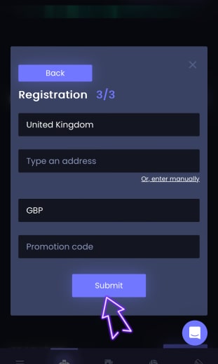 app complete registration